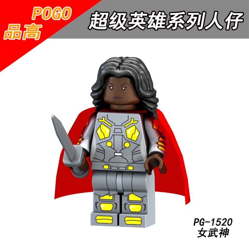 PG8123 Huntress Arkham Knight Valkyrja Spider Man Supergirl Wonder Woman WDrax the Destroyer Building Blocks Kids Toys