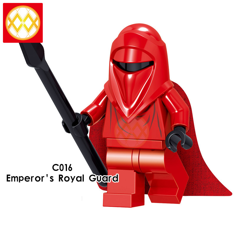 C015- C022 Obi-Wan Kenobi Emperor's Royal Guard Stormtrooper Darth Vader Jar Jar Binks Han Solo Chewbacca Finn Building Blocks Kids Toys