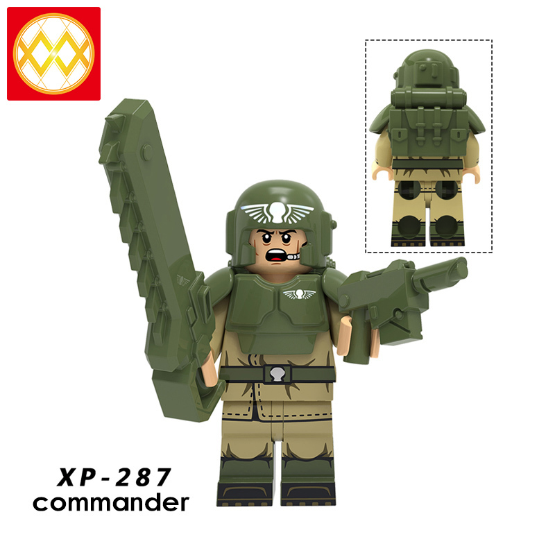 KT1037 Warhammer 40,000 Heavy armed forces commander Engineer Combat soldier Signal soldier Assault Building Blocks Kids Toys