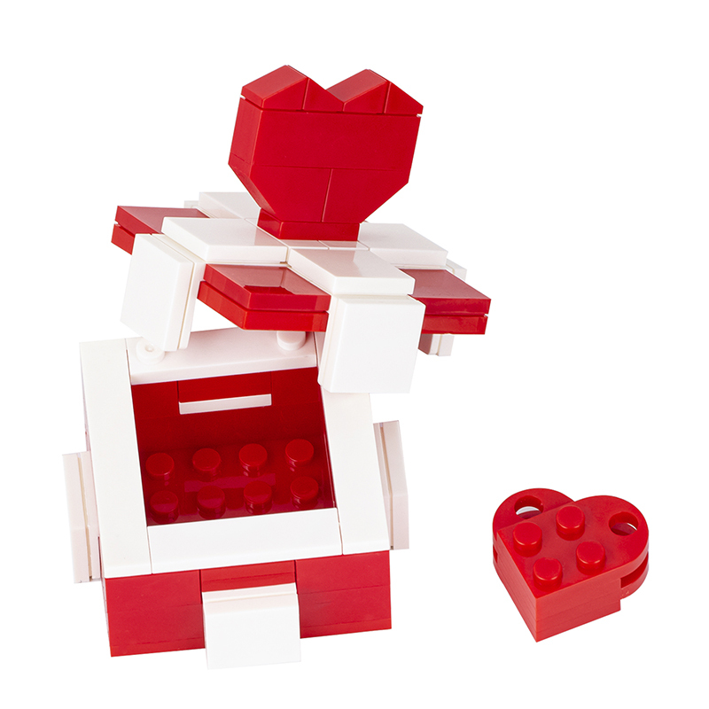 MOC1030 Love Box DIY Gift Box Building Blocks Kids Toys