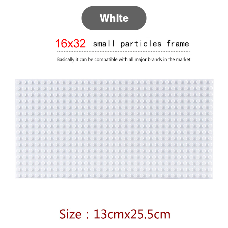 16*32 Dots Classic Base Plates for Small Bricks Toy City Construction Baseplates Board  Accessories Base Plate Building Blocks Kids Toys For Children Gift