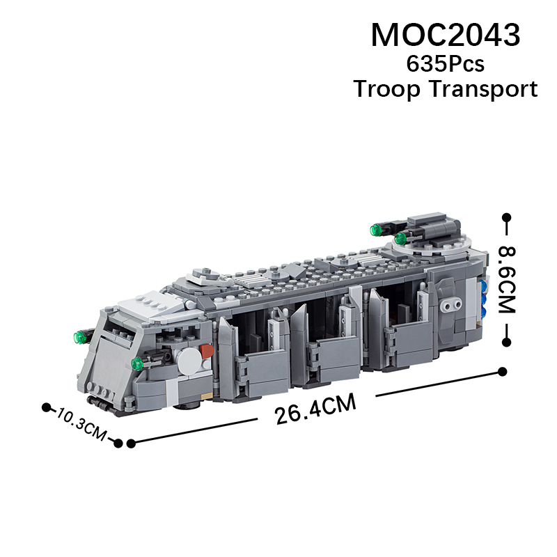 MOC2043 Star Wars Series Imperial Armored Personnel Carrier Bracket Building Blocks Bricks Kids Toys for Children Gift MOC Parts