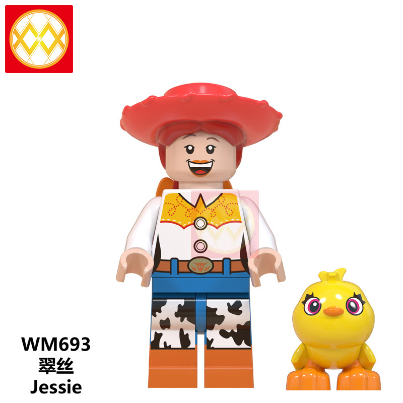 WM6060 Toy Story 4 Characters Alien Bonnie Woody Buzz Lightyear Jessie Ducky Duke Caboom Bo Peep Figures Cartoon Series Gifts For Children Toys PG1030