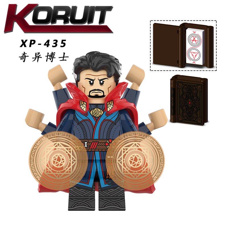 KT1057 Marvel Super Hero Doctor Strange Wong America Chaves Baron Mordo Scarlet Witch Action Figure Building Blocks Kids Toys