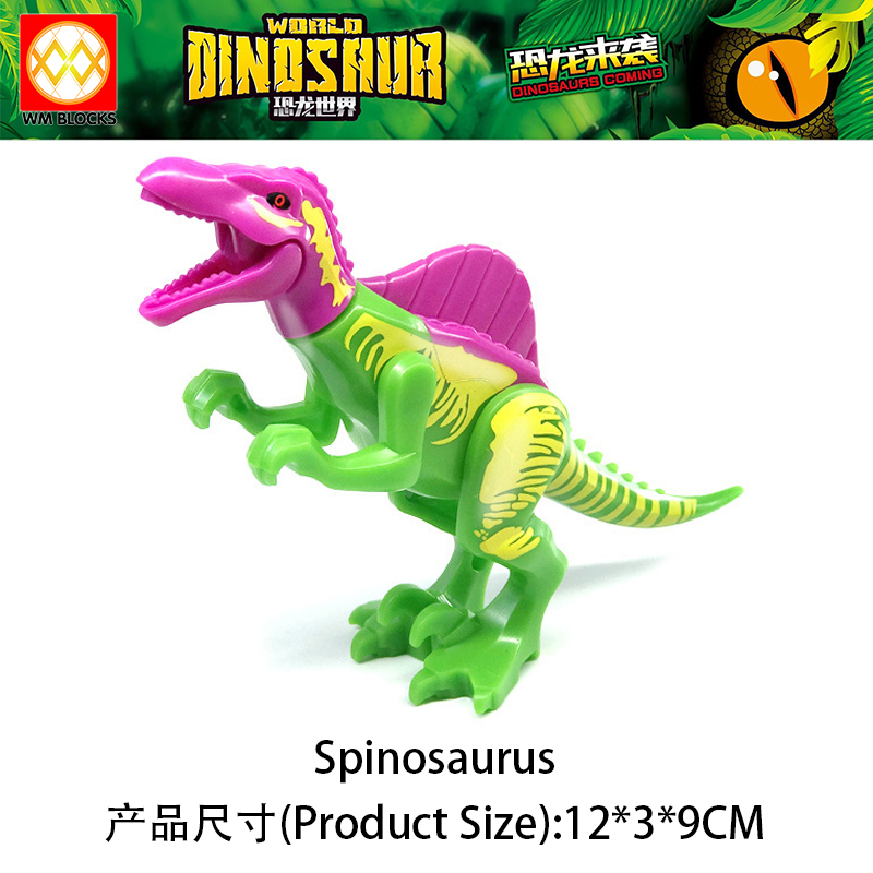 Mini Action Figure Small Dilophosaurus Velociraptor Pteranodon Stygimoloch Building Blocks Education Scale Animal Dinosaur Toys