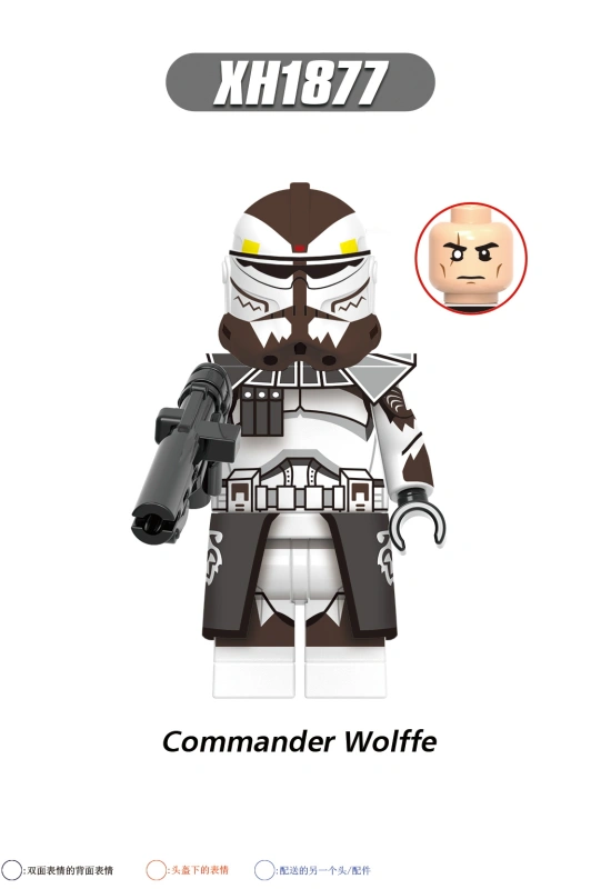 X0333 Star Wars ARC Commander Colt Blitz Havoc Hammer 327th ARC Trooper Commander Wolffe 13th Bataalion Action Figure Building Blocks Kids Toys