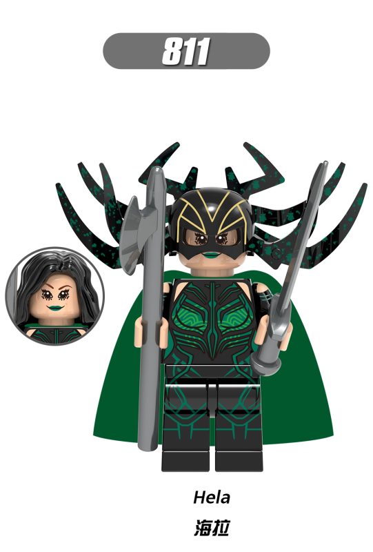 X0185 Thor Loki Topaz Heimdall Hela Surtur Valkyrie Executioner Super Hero Series Building Blocks Kids Toys