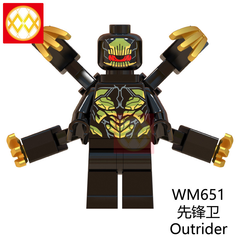 WM6055 Captain Marvel Outrider Mark50 Mark1 Mark5 Mark85 Mark41 Model Figures Marvel 4 Endgame Building Blocks Toys For Children