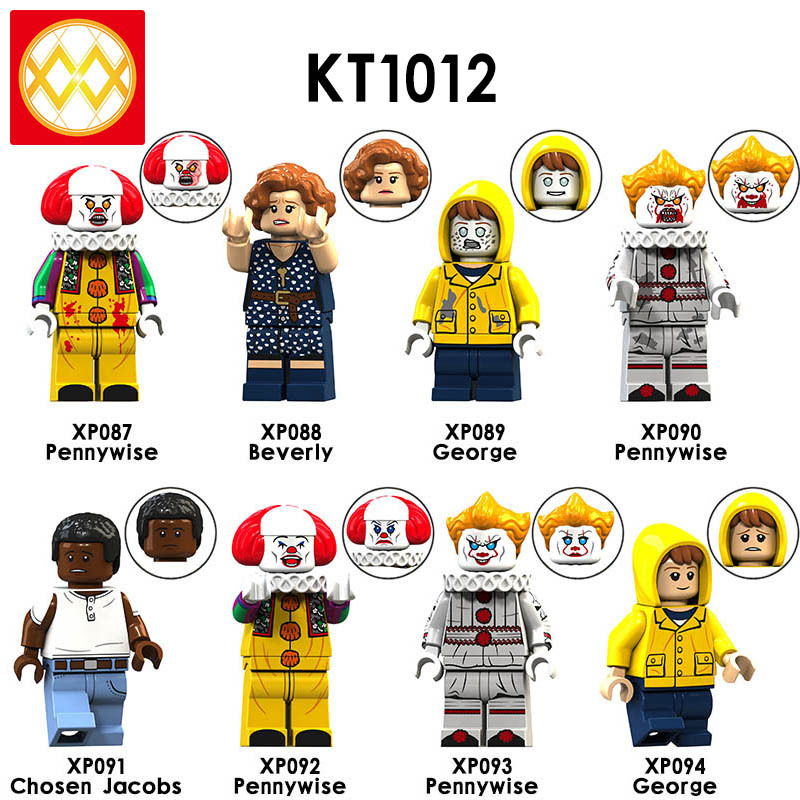 KT1012 Pennywise Beverly George Chosen Jacobs Movie Figure Series Building Blocks Kids Toys