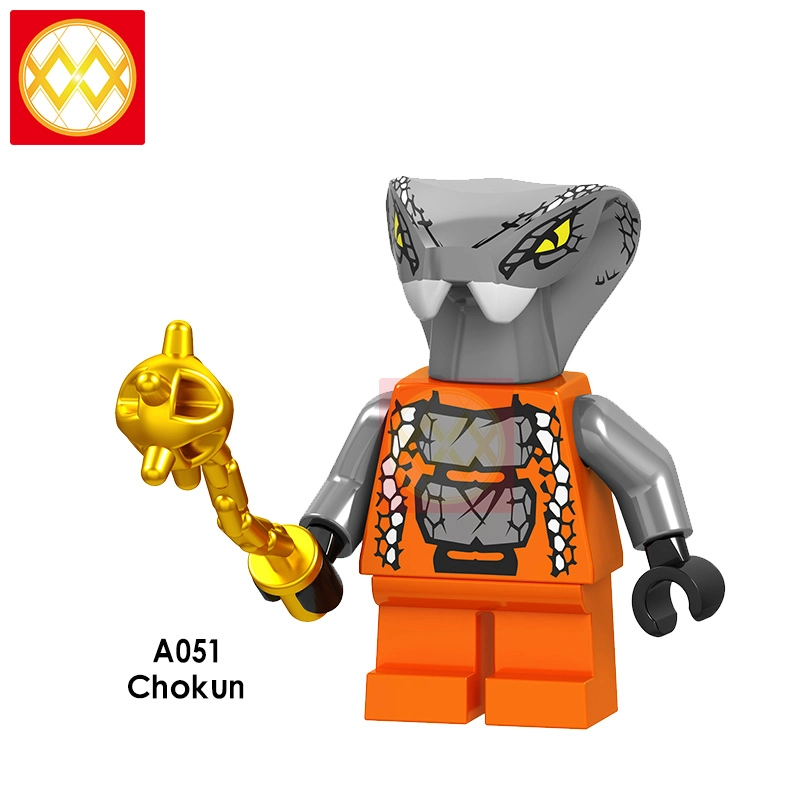 A049 A056 Slithraa Snike Chokun Snappa Wu Shark Army Jelly Four Eyes Lord Garmadon Building Blocks Kids Toys