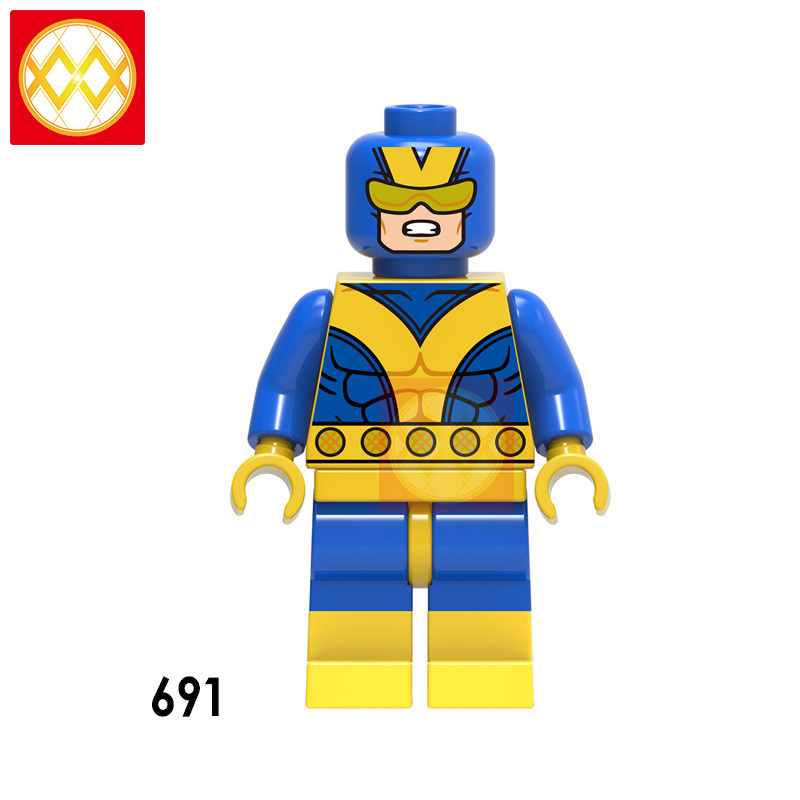 X0170 DC Superhero Wonder Woman Blue Beetle Giant Girl Green Goliath Iron  Anti Venom Talia-Ogi Building Blocks Kids Toys