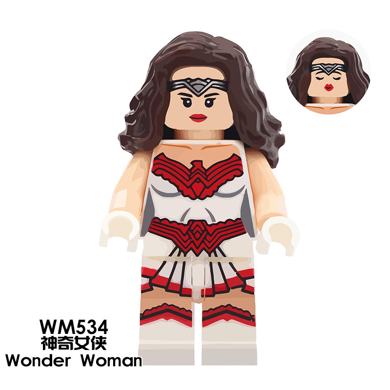 WM533 WM534 DC Movie Wonder Woman Action Figure Building Blocks Kids Toys