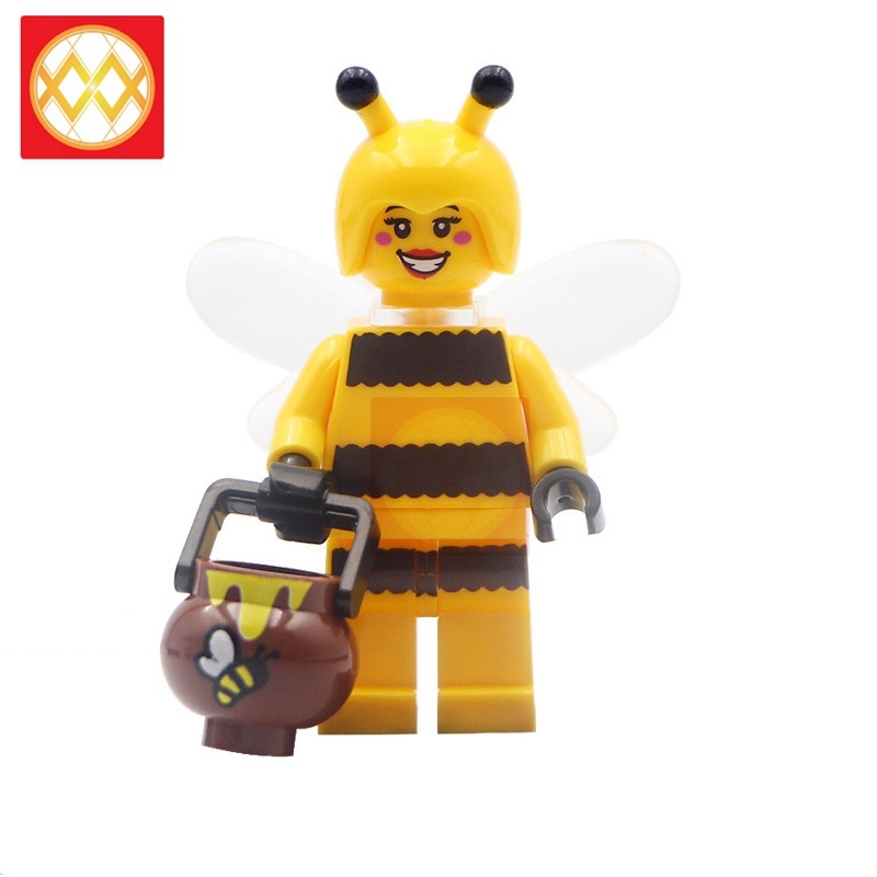 MG0093 Bee Cartoon Mini Action Figures Building Blocks Toys