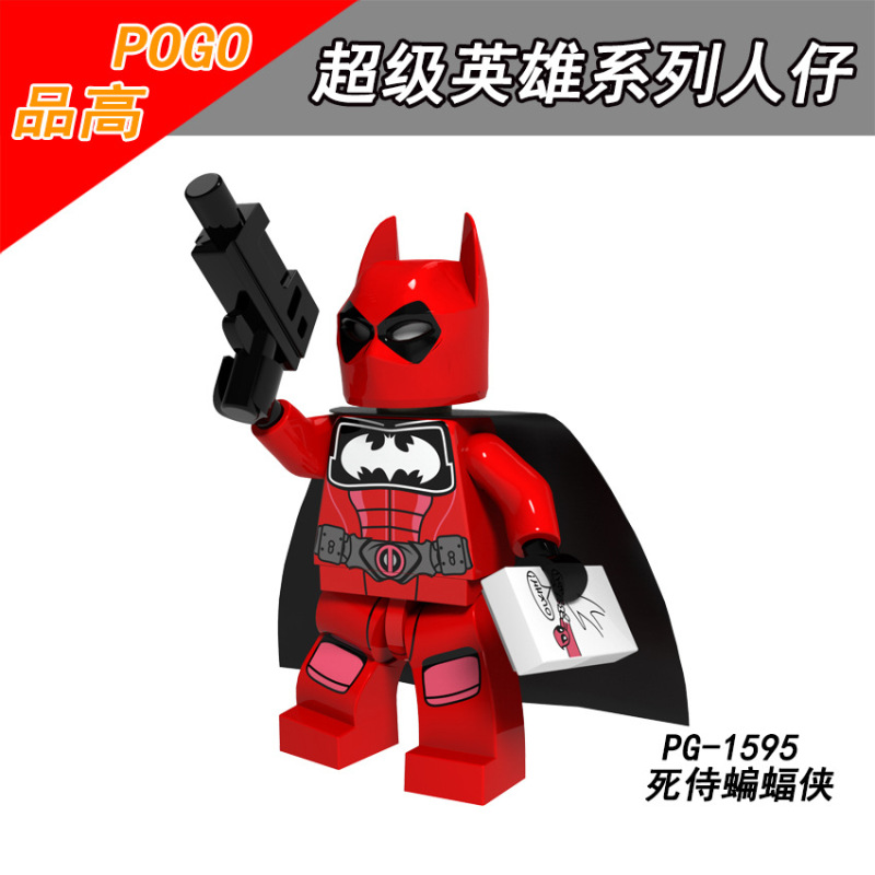 PG8147 Wolverine  Spiderman Flash Wolverine (X-men) Batman Deadpool Batman Action Figures Building Blocks Kids Toys