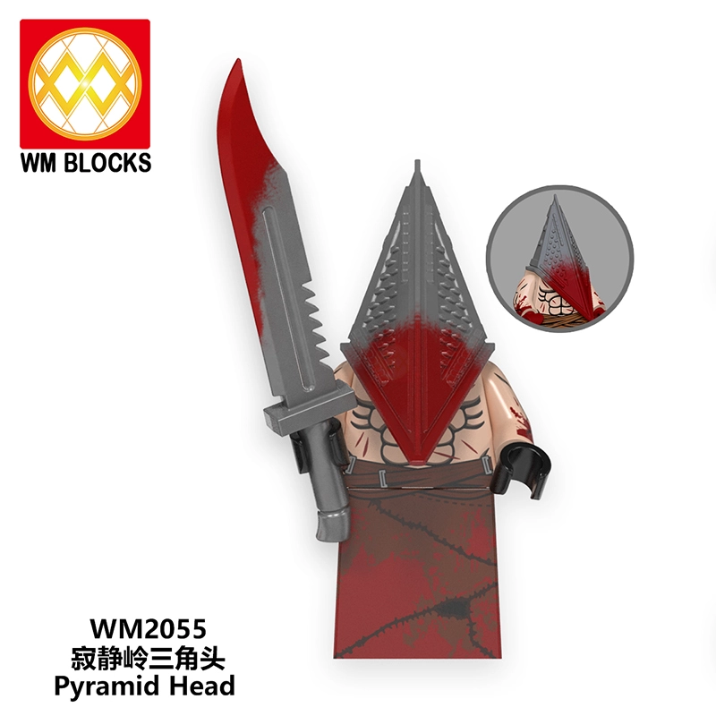 WM6101 Halloween Horror Mini Action Figures Chainsaw Killer Sam Jason Elvira Pyramid Head Building Blocks Gift Toys For Children