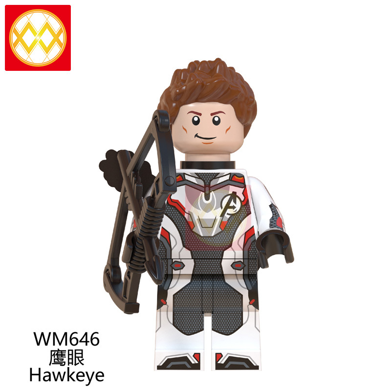 WM6054 Endgame Infinity War Hawkeye Thor Raccoon War Machine Black Widow Antman Nebula Action Figures Building Blocks Kids Toys