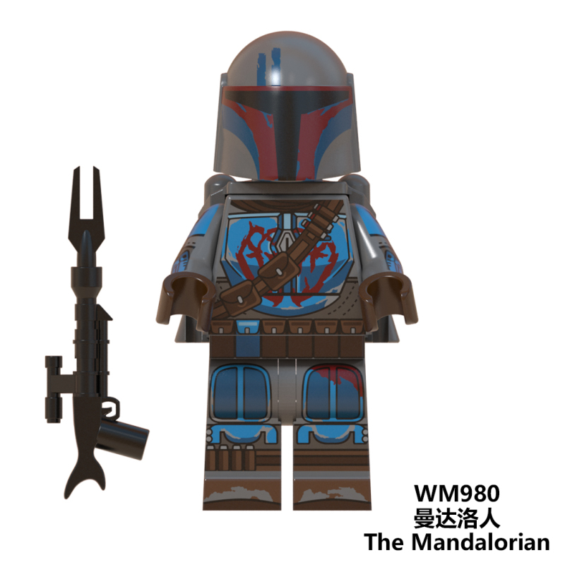 WM6092 New Star Bricks the Mandalorian with Baby Yoda Mini Building Block Figures Kids Toys