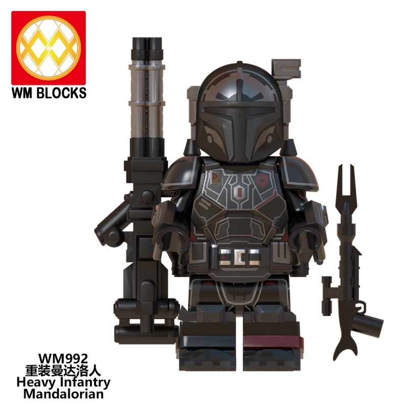 WM6094 New Star Heavy Infantry Mandalorian Paz Vizla Wars Baby Yoda Mini Action Figures Building Blocks Gift Toys For Children