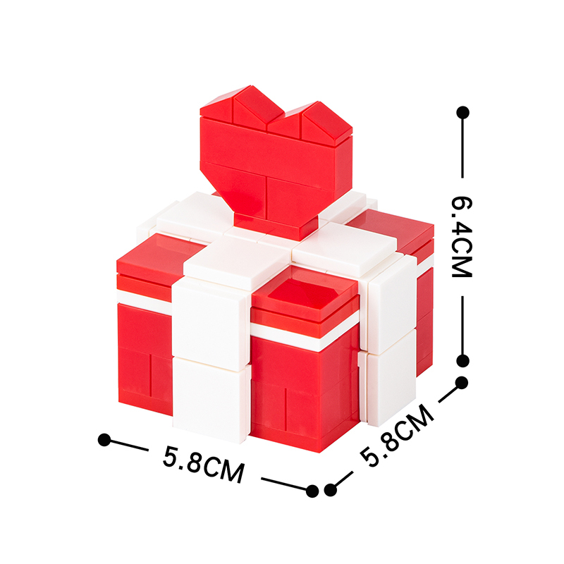 MOC1030 Love Box DIY Gift Box Building Blocks Kids Toys