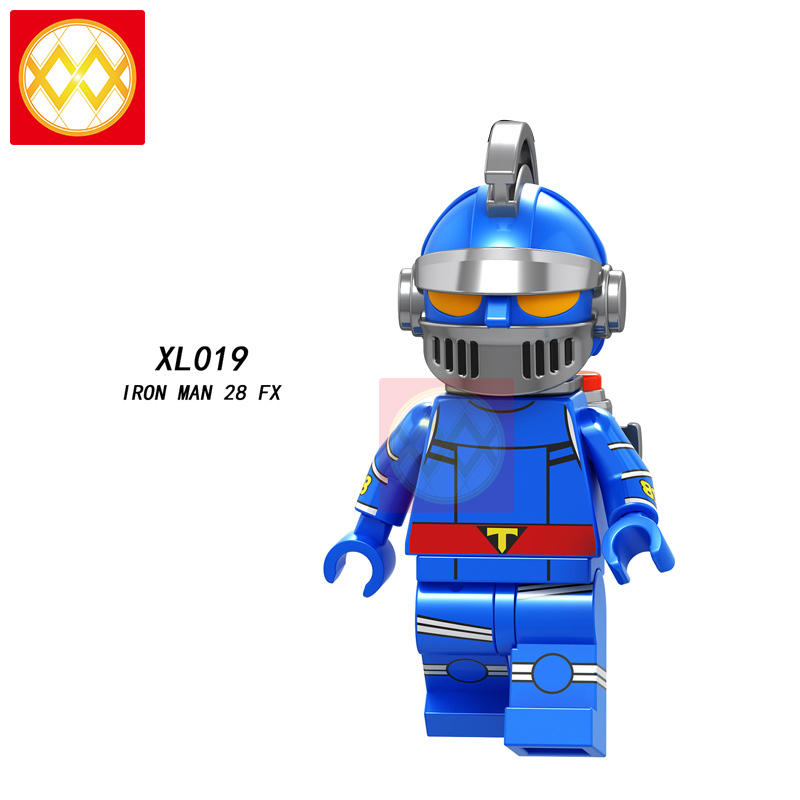 WM Kamen Rider Iron Man No. 28 Knight Man Baltan Starman Devil Series Assembled Building Block Minifigure Gifts for Adults and Children