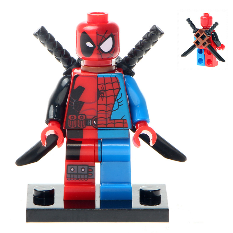 WM316 Marvel Super Hero Deadpool Spiderman Action Figure Building Blocks Kids Toys