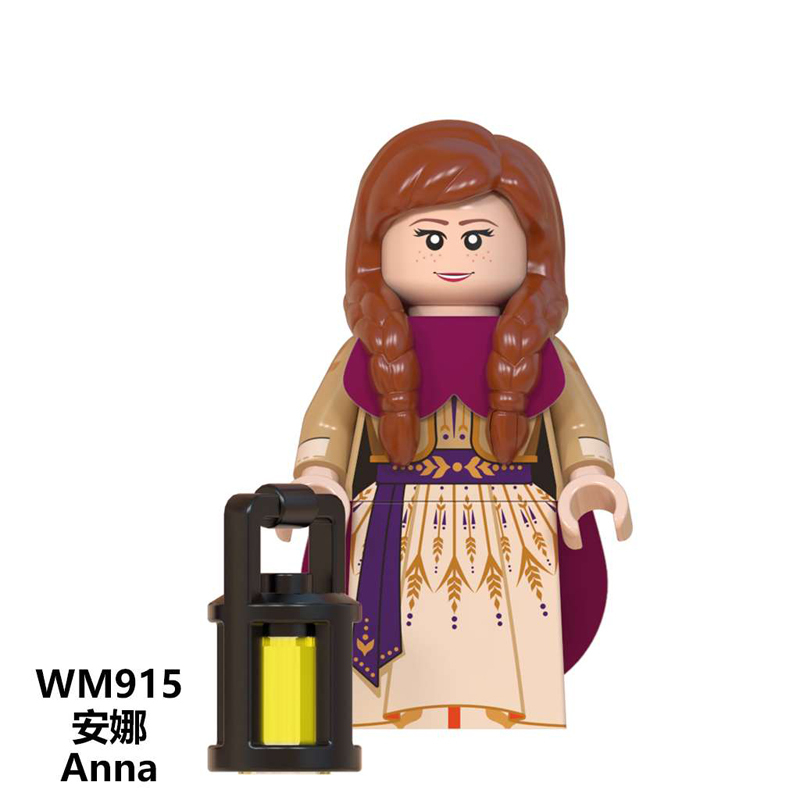 WM6084 Frozen 2 Anna Elsa Queen Building Blocks Bricks Action Figures Gifts For Children Toys