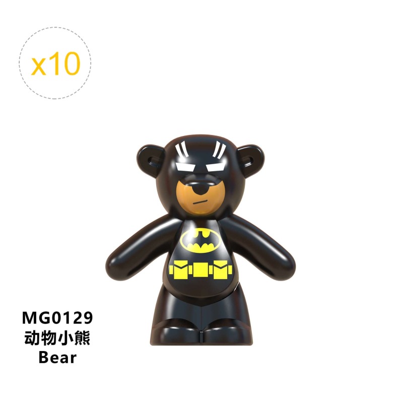 MG9004 10PCS/LOT Animal Series Bear Compatible Building Block Toys For Children