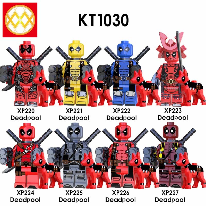 KT1030 Deadpool  Hot Sale Super Hero Series Movie Characters XP220 XP221 XP222 Building Blocks Kids Toys