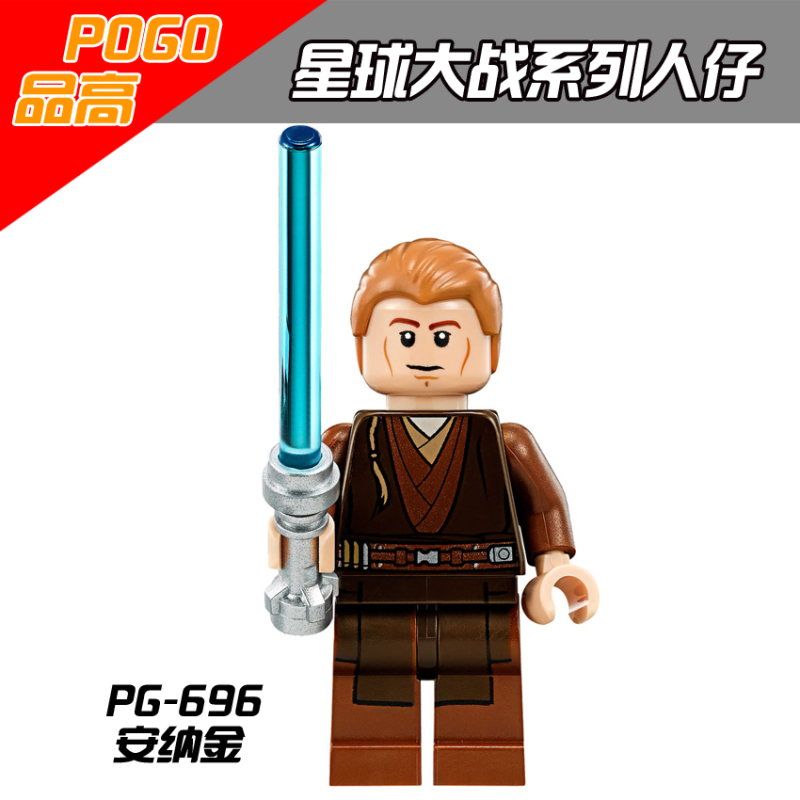 PG8049 Finn Anakin Skywalker K-3PO Master Yoda Leia Building Blocks Kids Toys
