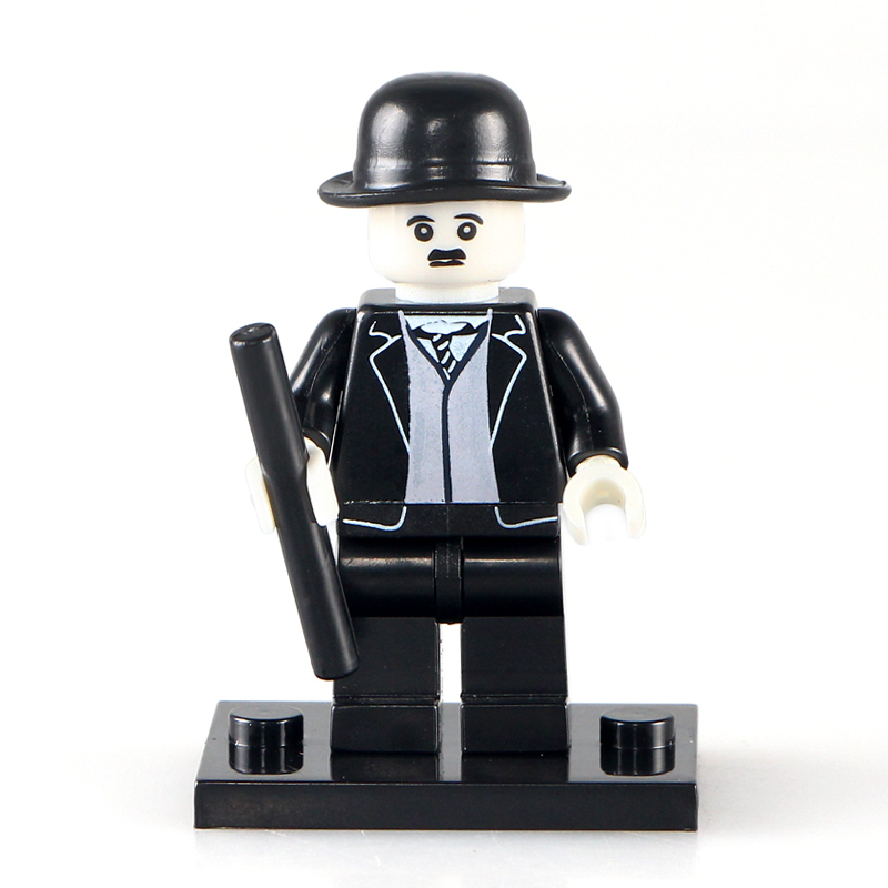 WM201 Celebrity Charlie Chaplin Model Actor Figure Building Blocks Kids Toys