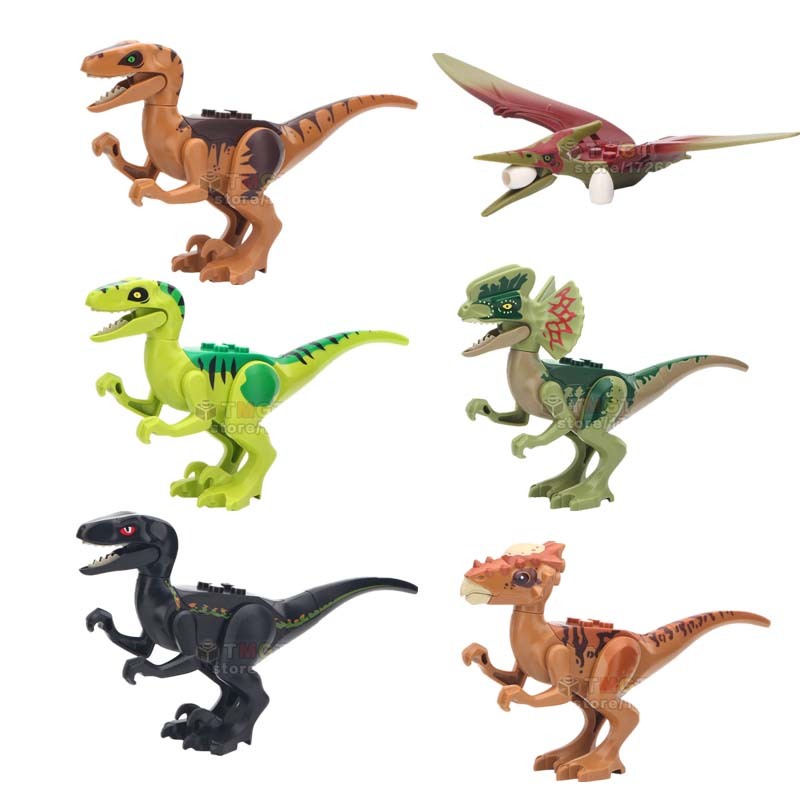 MG1042 Single Cartoon characters Jurassic world Styx dragon raptor Building block toys Children