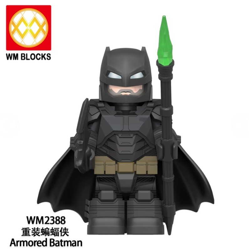 WM2388 Reinstall Bat Bruce Wayne man superheroes The Dark Knight The Caped Mini action figures building block toy children gift