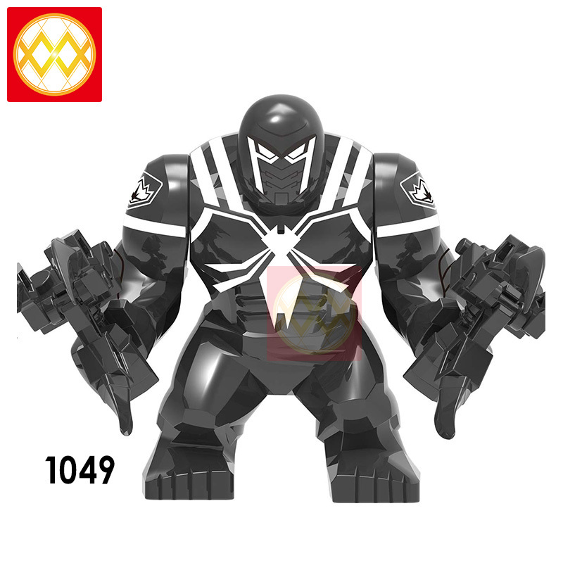 XH1049 Classic Hero Movie Venom Agent Big Figure Building Blocks Kids Toys