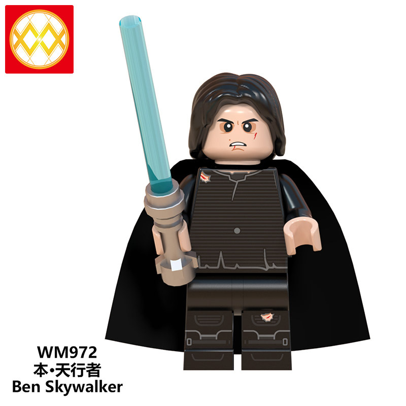 WM6091 Mandalorian Palpatine C-3PO Baby Yoda Skywalker Obi-Wan Han Solo Plastic Mini Action Figure Building Blocks Toys