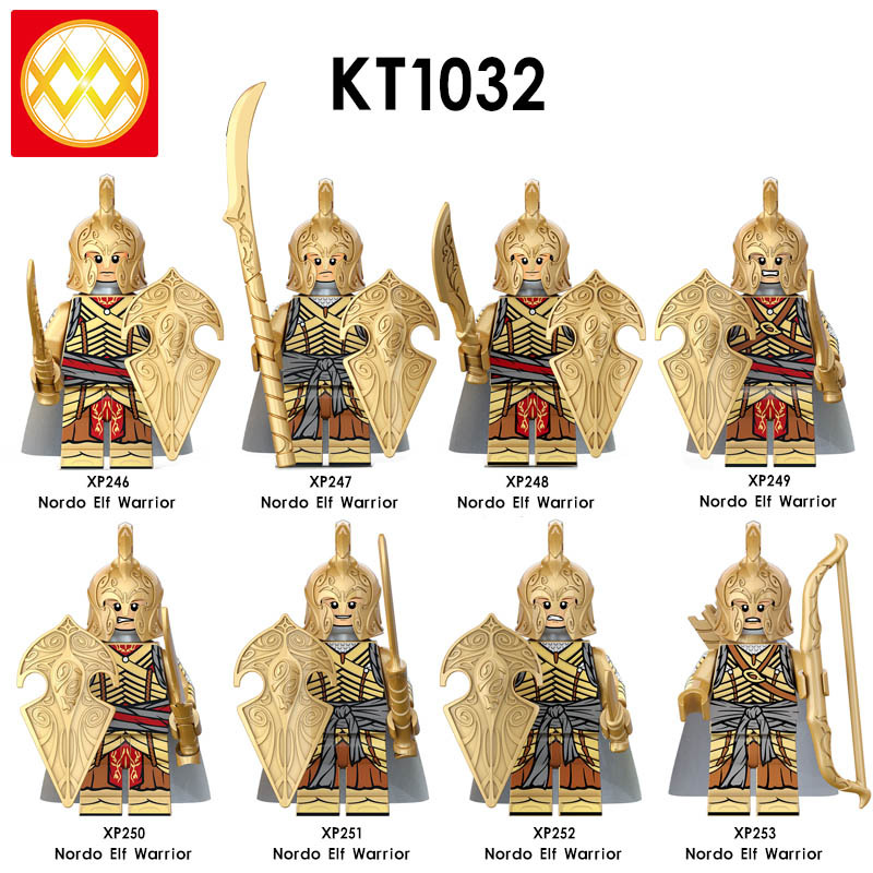 KT1032 The Lord of the Rings Nordo Elf Warrior Building Blocks Kids Toys XP246 XP247 XP248 XP249 XP250 XP251 XP252 XP253