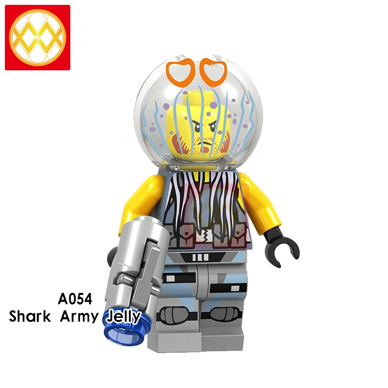 A049 A056 Slithraa Snike Chokun Snappa Wu Shark Army Jelly Four Eyes Lord Garmadon Building Blocks Kids Toys