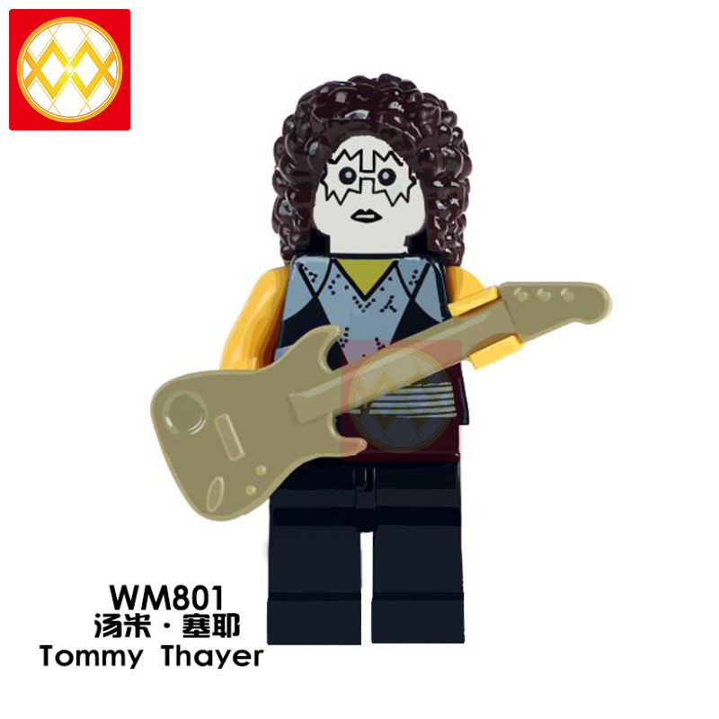 WM6022 Celebrity Tommy Thayer Paul Stanley Keene Simon Eric Higg Compatible Building Block Toys for Kids Educational Toys