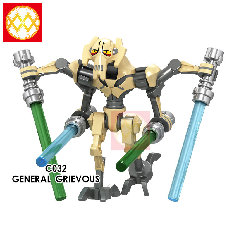 C032-039 GENERAL GRIEVOUS PONG KRELL HERA SYNDULLA ITHORIAN JEDI MASTER STORMTROOPER 501ST LEGION CLONE TROOPER FIRST ORDER SONWTROOPER Building Block