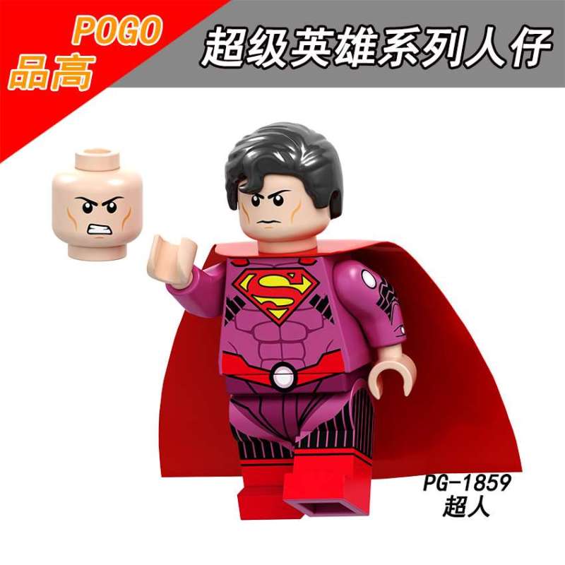 PG8211 Harley Quinn Batman Superman Martian Manhunter Robin Sinestro Deathstroke Flash Action Figures Building Blocks Kids Toys