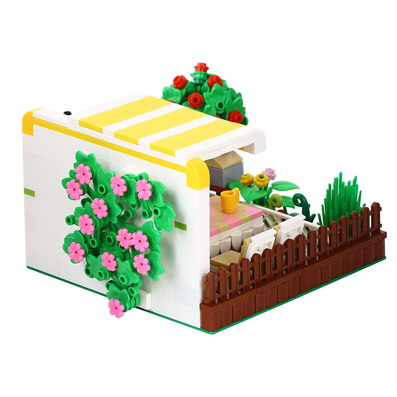 MOC4036 City Series Courtyard Barbecue Building Blocks Bricks Kids Toys for Children Gift MOC Parts