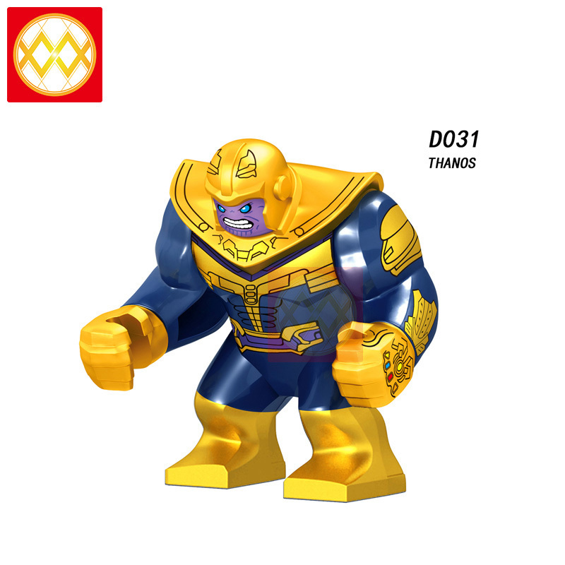 Marvel Superhero Series Avengers single big figure Thanos Building Blocks Kids Toys
