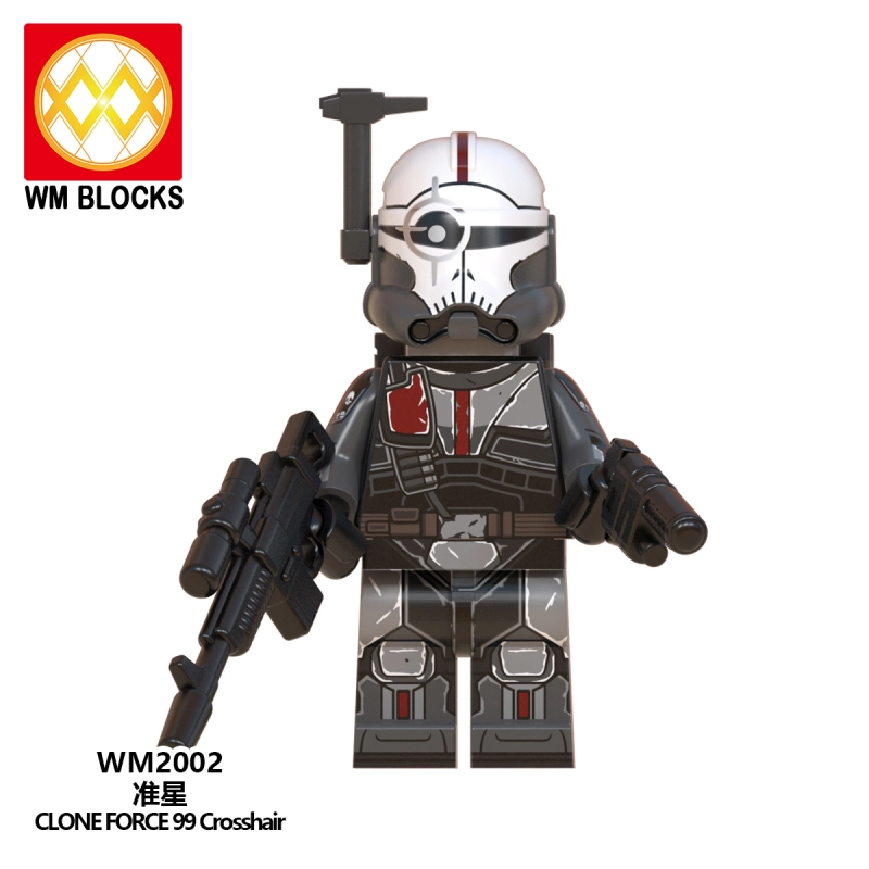 WM6095 The Bad Batch Star clone trooper Rex Cody Jesse Warsly Mini Action Figure Building Blocks toys for kids