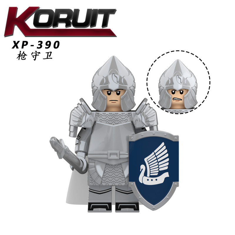 KT1051 Knight Commander Gun Guard Heavy Knight Sword Guard wing swordsman trumpeter Building Blocks Kids Toys