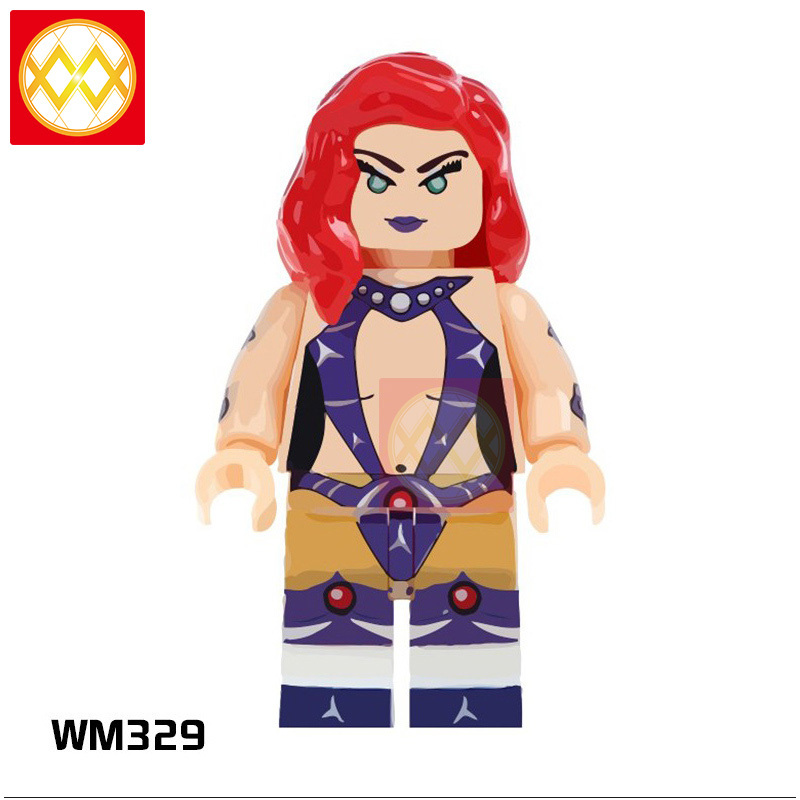 WM6005 Super Hero Supergirl White Spiderman Jubilee Starfire Building Blocks Bricks Mini action Figures Children Gifts Toys