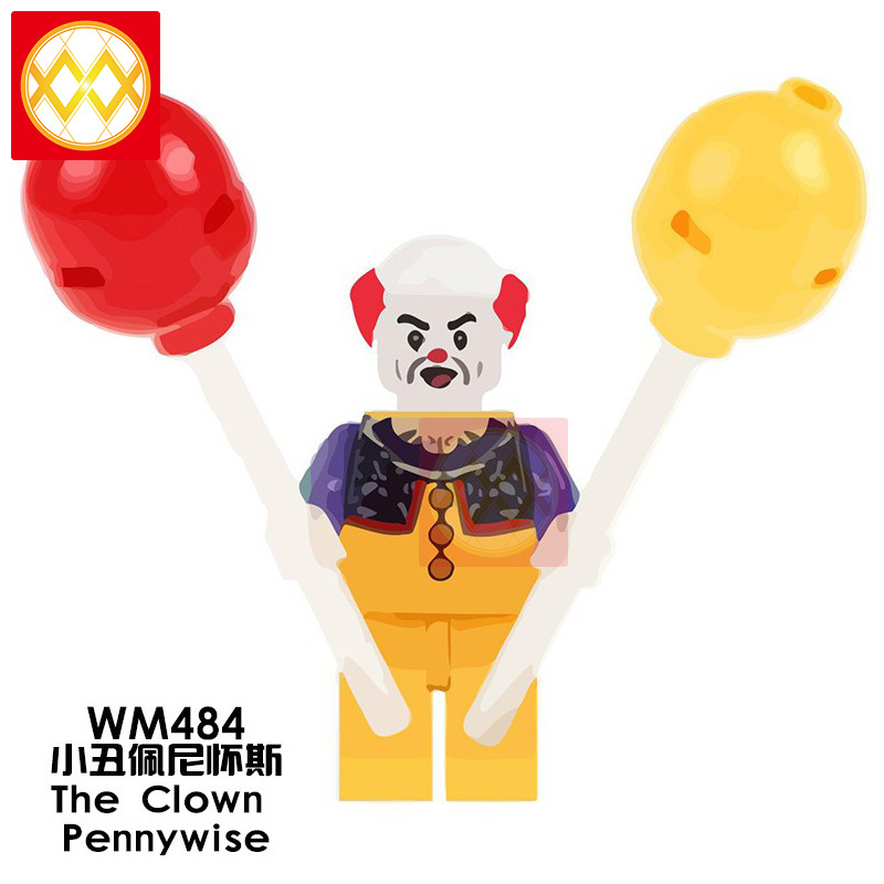 WM6019 Super Hero The Clown Pennywise Rick Morty Wild Set Collection Building Blocks Kid Toy