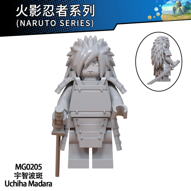 MG0205 Anime NARUTO Uchiha Madara Action Figure Building Blocks Kids Toys