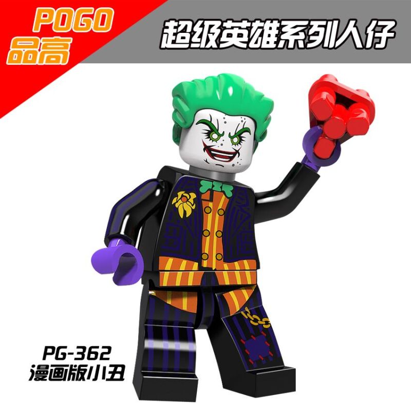 PG8085 Super Heroes The Joker Spawn Doctor Fate Rorschach Supergirl Green Lantern Blink Captain Marvel Building Blocks Kids Toys