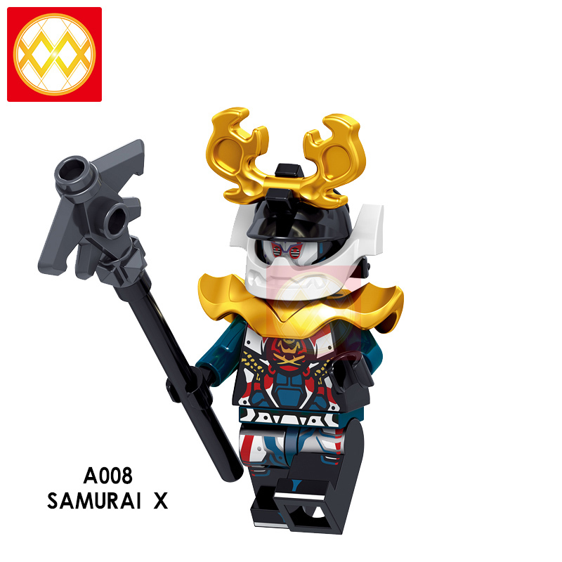 A001-008 Nya Lloyd Jay Zane Kai Cole Harumi Samurai X Building Blocks Kids Toys