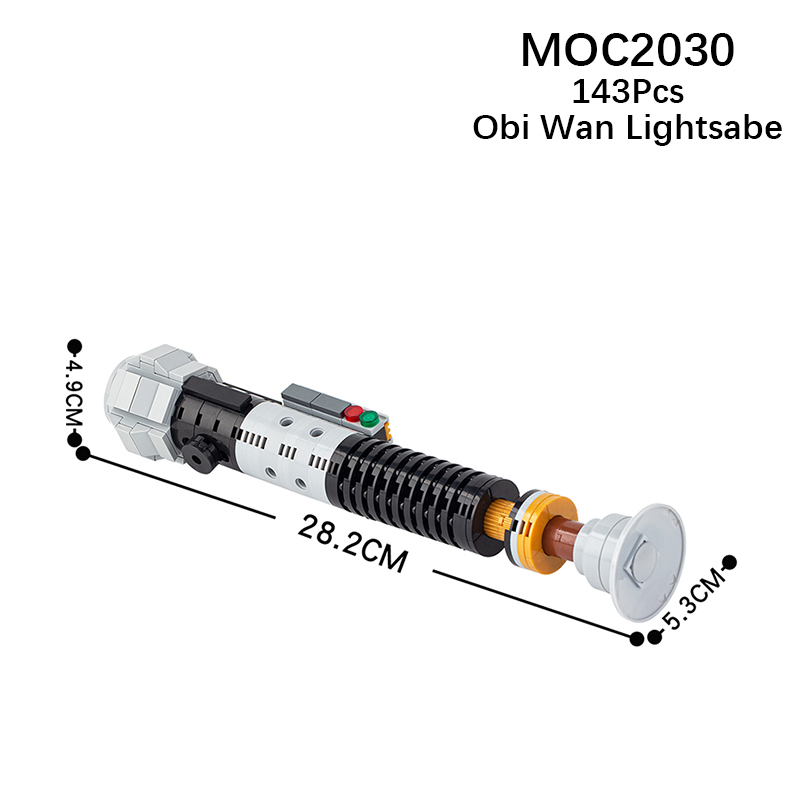 MOC2030 Star Wars Obi Wan Lightsaber Weapon Model DIY Educational Toys Buildig Blocks Bricks Kids Toys for Children Gift MOC Parts 