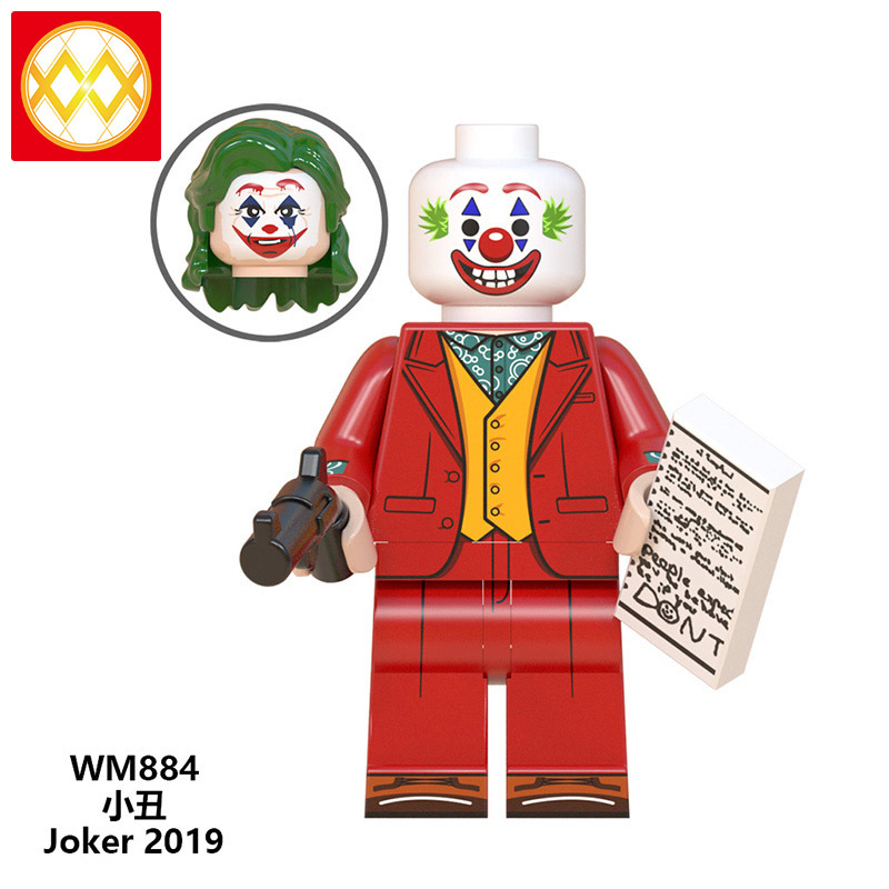 WM6080 The Joker Kerr Joker 2019 DC Heroes Harley Quinn Supervillains Action Figure Building Block game Toys